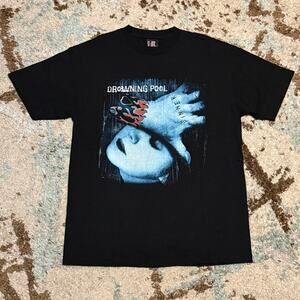 2001 Drowning Pool Sinner Tour Shirt Size Large Numetal Band Tee Giant Tag